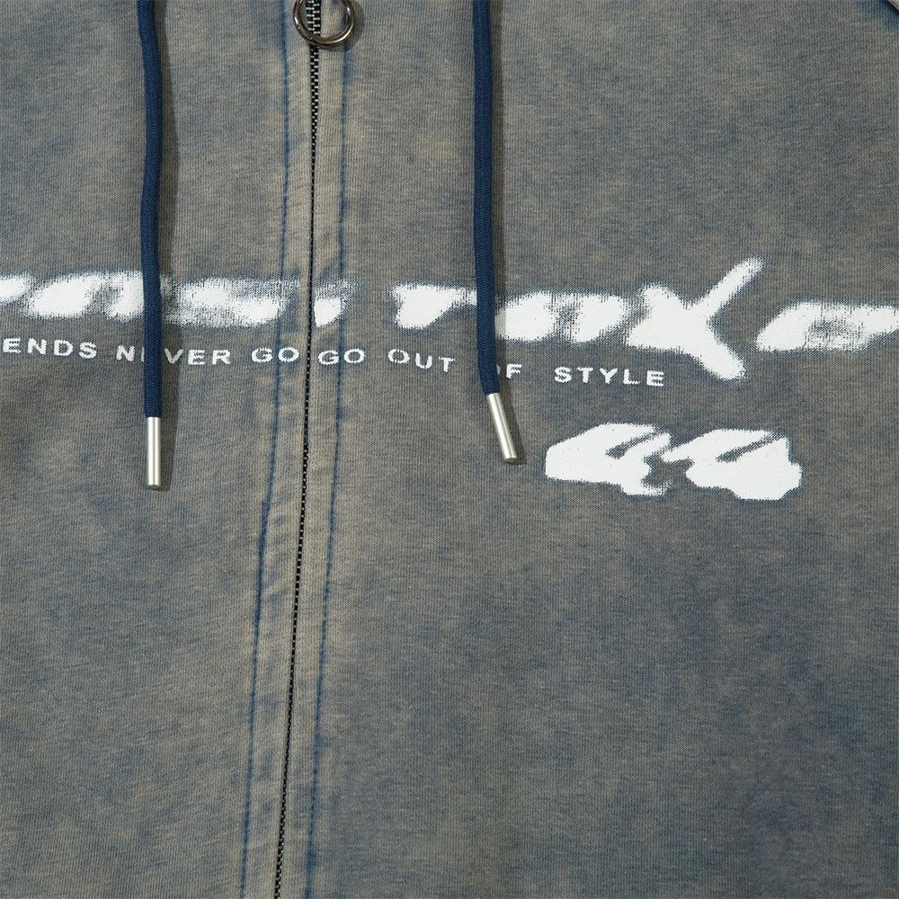 y2k Washed Zip-Up Hoodie Shirts & Tops PinkLimes Trending Streetwear