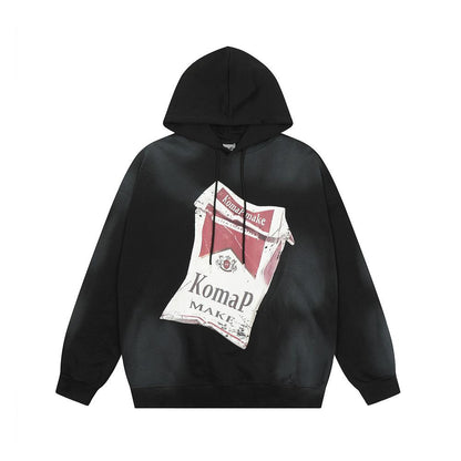 Ciggies Hoodie Black Shirts & Tops PinkLimes Trending Streetwear