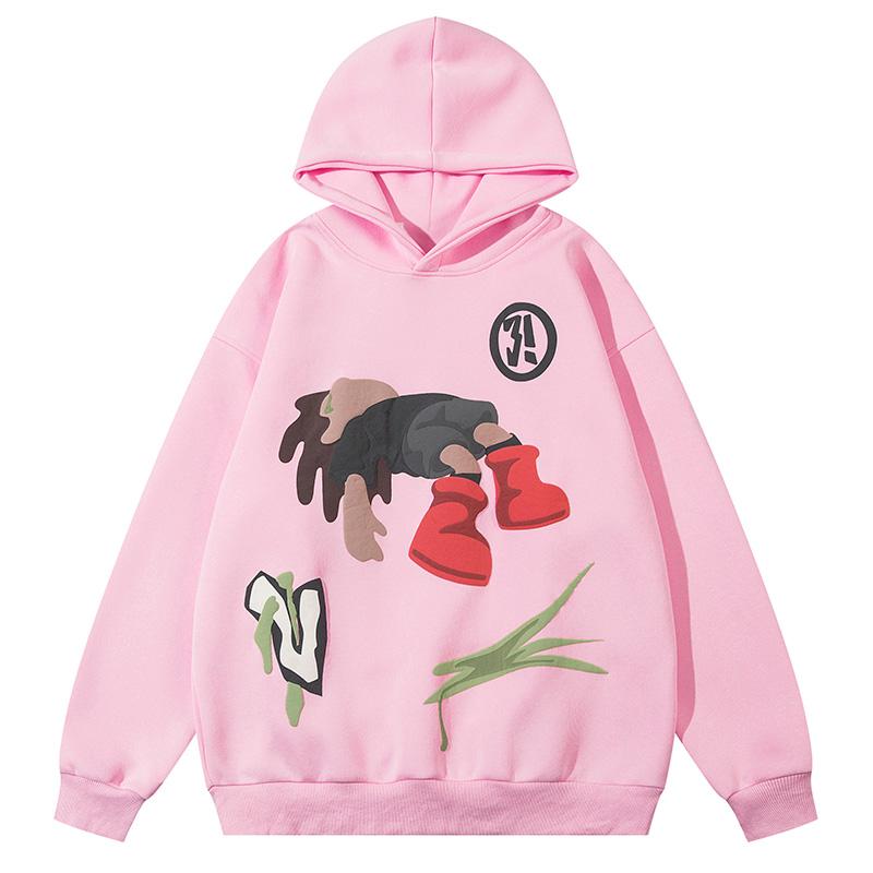 Sad Boy Hoodie Pink Shirts & Tops PinkLimes Trending Streetwear