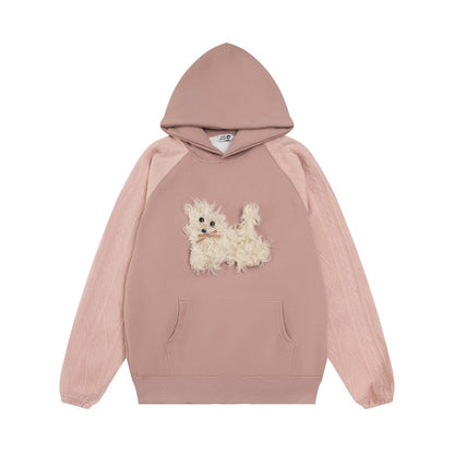 Plush Puppy Hoodie Pink Shirts & Tops PinkLimes Trending Streetwear