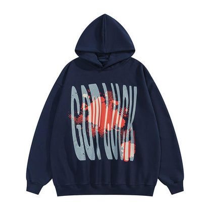 Gotluck Hoodie Navy Blue Shirts & Tops PinkLimes Trending Streetwear