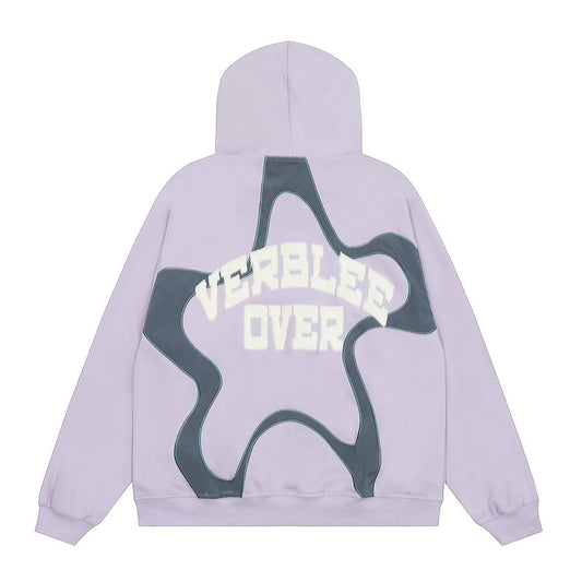 Verblee Over Zip-Up Hoodie Shirts & Tops PinkLimes Trending Streetwear