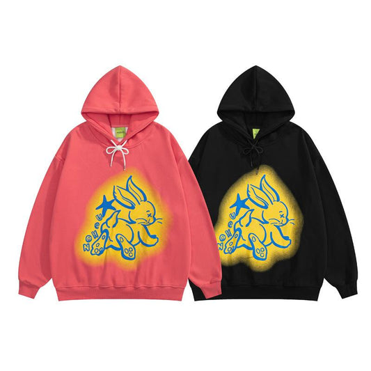 Bad Bunny Hoodie Shirts & Tops PinkLimes Trending Streetwear