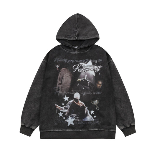 Kanye West Hoodie Black Shirts & Tops PinkLimes Trending Streetwear