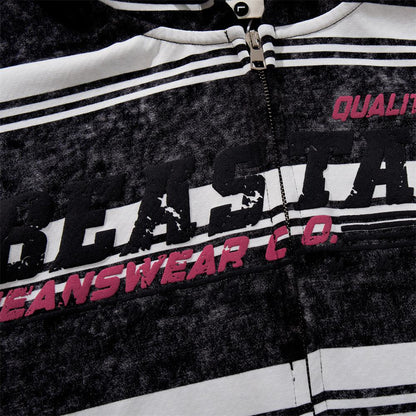 Beastaxe Striped Hoodie Shirts & Tops PinkLimes Trending Streetwear
