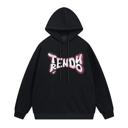 Trenduo Hoodie Black Shirts & Tops PinkLimes Trending Streetwear