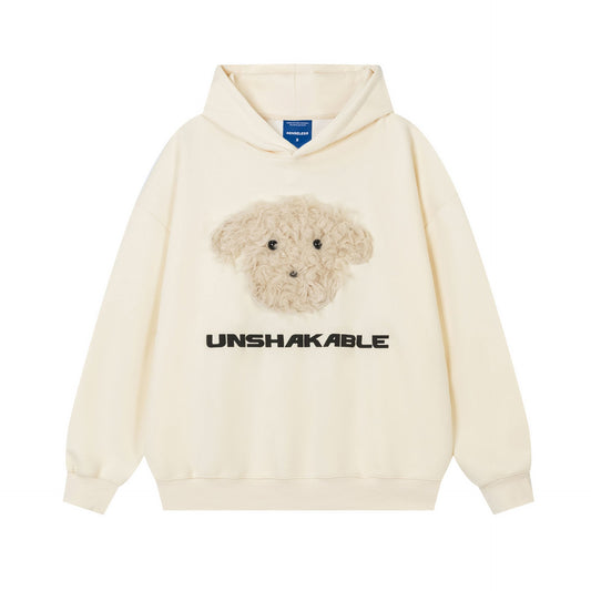 Plush Puppy Hoodie Beige Shirts & Tops PinkLimes Trending Streetwear