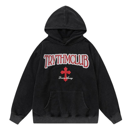 Trythmclub Hoodie Black PinkLimes Trending Streetwear