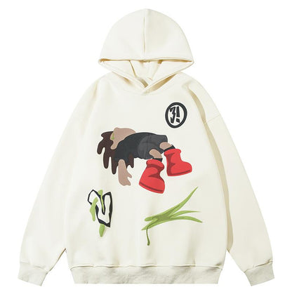 Sad Boy Hoodie Beige Shirts & Tops PinkLimes Trending Streetwear
