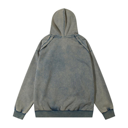 y2k Washed Zip-Up Hoodie Shirts & Tops PinkLimes Trending Streetwear