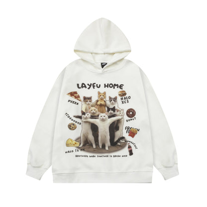 Layfu Home Hoodie White Shirts & Tops PinkLimes Trending Streetwear