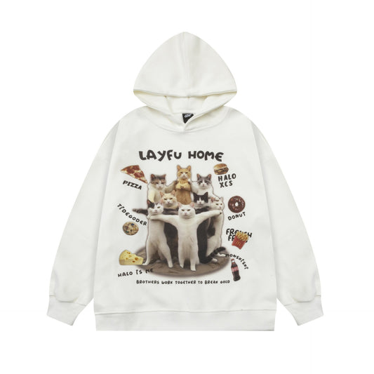 Layfu Home Hoodie White Shirts & Tops PinkLimes Trending Streetwear