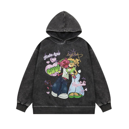 Love Birds Hoodie Black Shirts & Tops PinkLimes Trending Streetwear