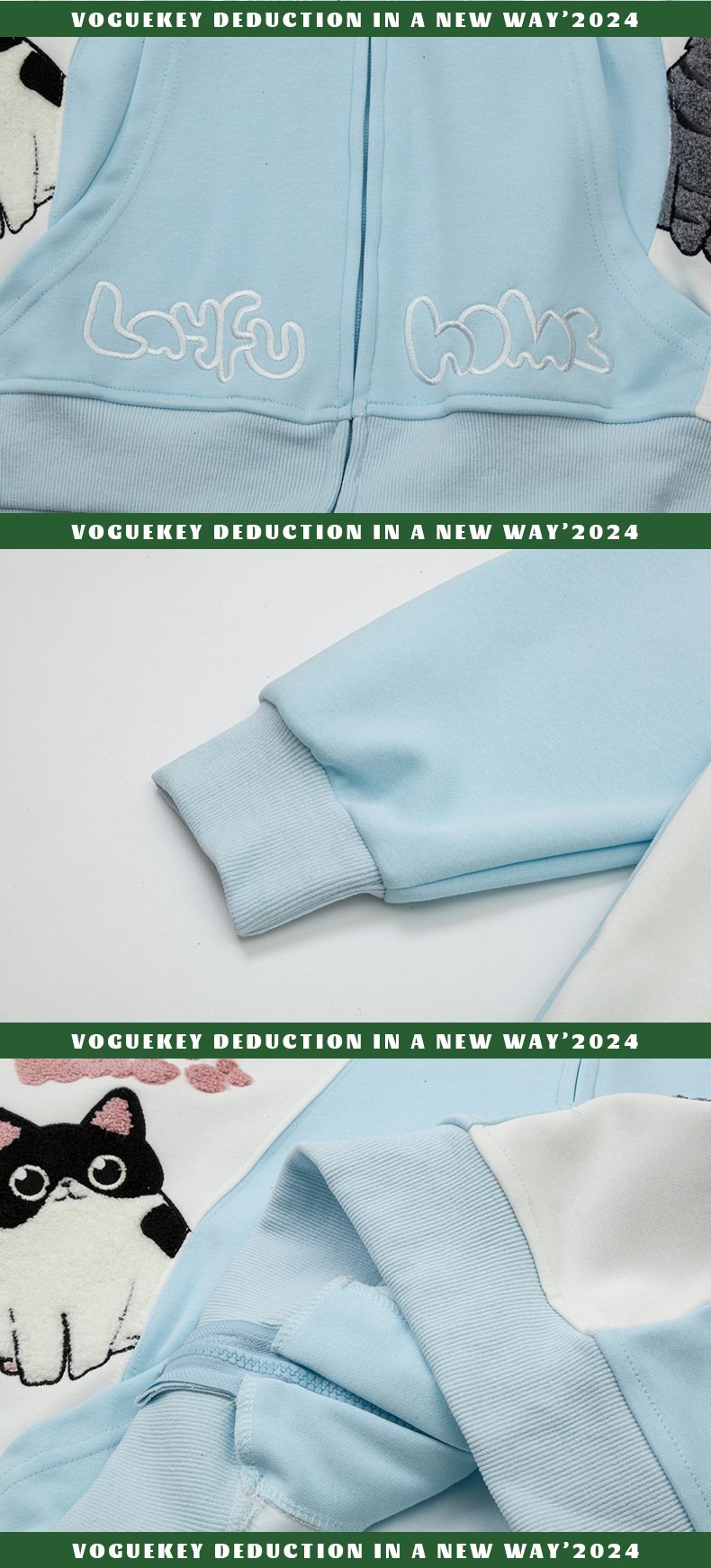 Layfu Home Patchwork Hoodie Shirts & Tops PinkLimes Trending Streetwear