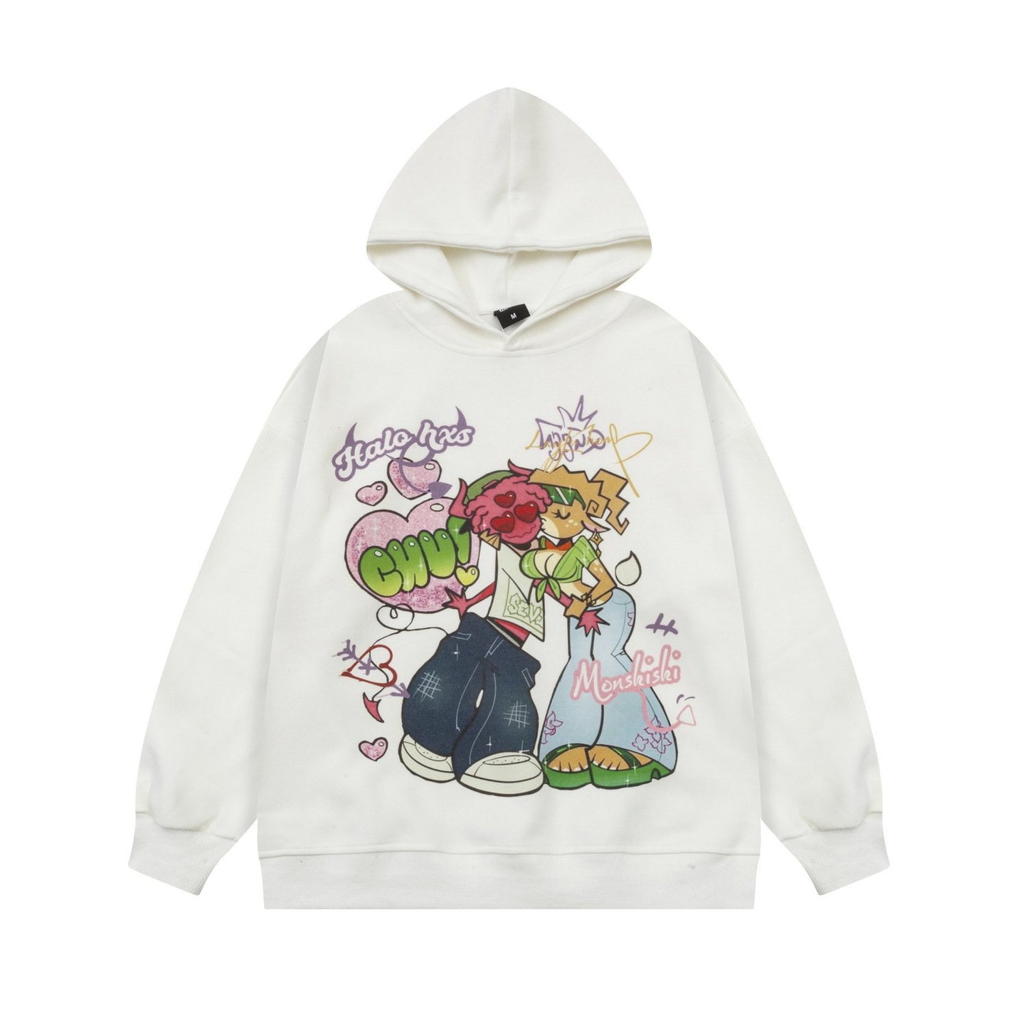 Love Birds Hoodie White Shirts & Tops PinkLimes Trending Streetwear