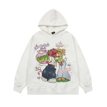 Love Birds Hoodie White Shirts & Tops PinkLimes Trending Streetwear